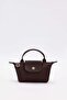 Camel Mini Size Leather Cover Detailed Handbag