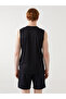 Black Crew Neck Men's Sleeveless T-Shirt (S5) - 4