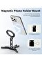 Magnetic Tripod Stand, 3-in-1 Aluminum Foldable with 1/4" Screw & Cold Shoe Mount - 3