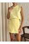 Sprinkled Bow Trend Knitwear Sweater Yellow - 4