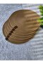 6-Piece Camell Color Supla Set American Service 32 cm Diameter Wicker Mesh under Plate