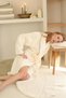 Allesi 100% Cotton Women's Bathrobe Ecru - 3