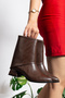 Eslem Skin Women's Thick Heel Pointed Toe Boots