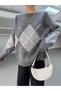 Dgn's Baklava Patterned Women's Knitwear Sweater - 2