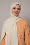 Beige Plain Trend Shawl - 3