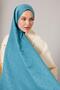 Moss Green Mini Lvd Printed Jacquard Shawl - 2
