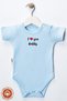 Unisex Baby 100% Cotton I Love Family Printed 0-12 Months 3-Piece Short Sleeve Baby Bodysuit Set - 4