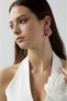 Handmade earrings Arya, white, 08 - 5