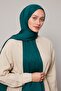 Emerald Green Mini Lvd Printed Jacquard Shawl - 3
