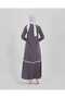 Sports Piping Model Medina Silk Fabric Anthracite Ferace - 4