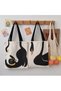 Canvas Tote Bag, Reusable Shopping Bag, Book Shoulder Tote Bag with Pocket for Women - 6