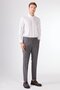 Gray Herringbone Men's Suit - Slim Fit - 4