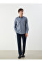 Regular Fit Long Sleeve Plaid Gabardine Men's Shirt - 2