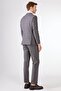 Gray Herringbone Men's Suit - Slim Fit - 3