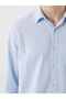 Regular Fit Long Sleeve Linen Blended Men's Shirt - 3