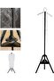 Clothes Steaming Stand with Incense Burner, Bakhoor Holder, Garment Hanger (BLACK) - 2