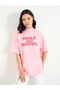 Pink Slogan Relaxed Fit T-Shirt - 3