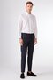 K.Navy Blue Herringbone Men's Suit - Slim Fit - 4