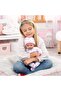 93827AB Reborn Baby Doll, Lifelike, Realistic, Dummy, Bottle, Blanket, 38 cm, White - 7
