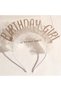 Birthday Girl Birthday Gold Color Glitter Tulle Detailed Crown