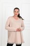 Women's Plus Size Blouse with Guipure Lace Detail on Skirts 1386-23