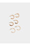 Set of 3 - Gold Hoop Earrings - 2