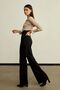 Black Lycra Super High Waist Wide Leg Loose Jeans (Buy 1 size larger) - 2