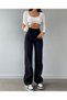 Enna Women's Super High Waist Black Colorfast Jean Pants Wide Leg Jeans - 2