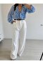 Giav Ruffle Design Shirt Blue - 2