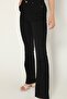 Zero Max Women's Black High Waist Stretchy Flare Leg Jeans - 3
