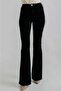 Black Color Colorfast Spanish Women's Jeans wide Leg - 4