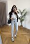 Jerry High Waist Blue Snow Wash Mom Jeans Lycra Stretchy Jeans Pants(FULL MOLD)