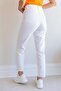 Women's White Mom Jean High Waist White Mom Jeans (Full Fit) - 3