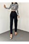 Mia Women's Trend Mom Jeans Black Lycra Denim Pants - 6