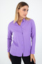Women's Purple Jacquard Textured Woven Shirt – Chicness up to Plus Size 5XL - 3