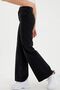 Palazzo High Waist Zippered Comfortable Fit Pocket Wide Leg Wide Leg Snow Washed Denim Jeans - 3