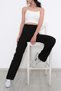 Penolope Women's High Waist Wide Leg Palazzo Jean Loose Jeans Black - 9458.1184. - 4