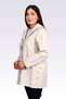 60073 Beige Hooded and Slitted Unlined Seasonal Trench Coat - 3