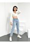 Neva Blue Snow Washing Boyfriend Jean Women's Non-Fading Mom Regenerating Jeans (BUY 1 SIZE SMALLER) - 5