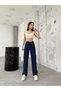 Leo Navy Blue Power Lycra Super High Waist Casual Jeans Palazzo Pants - 5