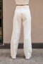 Basic Women's White Color Wide Leg Mold High Waist Jeanjean - 5