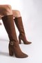 Therkilia Women's Boots 00121200 Tan Suede - 2