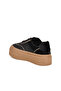 Black High-Sole Women's Sneaker 25K330 Z - 4