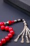 Küre Nakkaş İmameli 17' Crimping Amber Prayer Beads - 2
