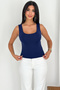 Women's V-Neck Sleeveless Fitted Office & Daily Use Blouse - 2