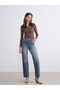 Esvab • Modern & Distinctive Straight Fit Women's Jean Pants