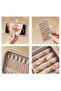 Portable Jewelry Storage Box Leather Ring, Earring and Necklace Organizer with Mirror - 2