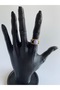 White Stone Stainless Steel Women's Ring - 4
