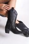 Fynoriel Women's Short Boots 00126041 Black Skin - 2