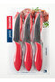 Presto Steak Knife Set 12 cm, 6 Pcs Red – 29.5 x 12 x 1.8 cm